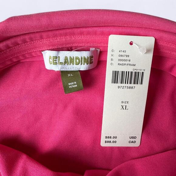 Celandine by Anthropologie Gabbie Strapless Ruched Tube Dress size XL NWT - Picture 5 of 8